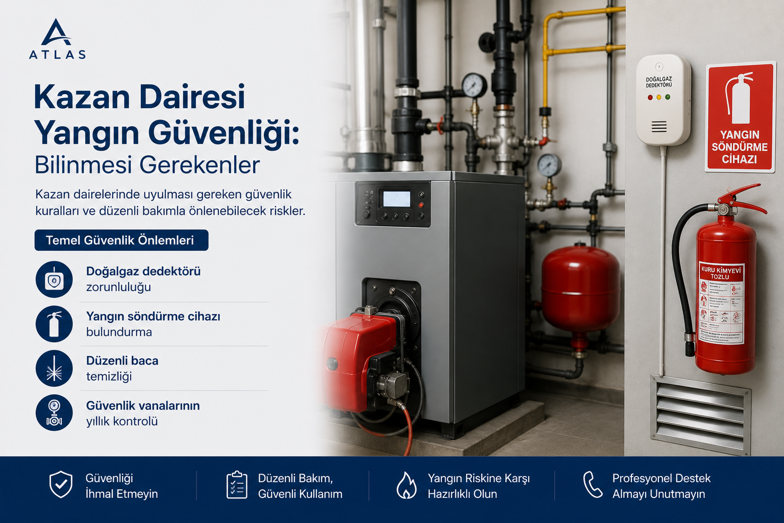 Kazan Dairesi Yangın Güvenliği: Bilinmesi Gerekenler